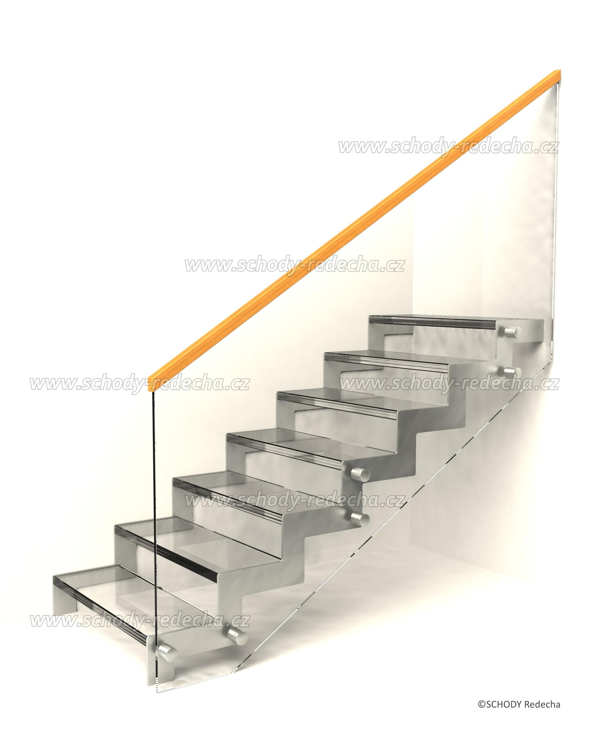 sklo schody VIIS